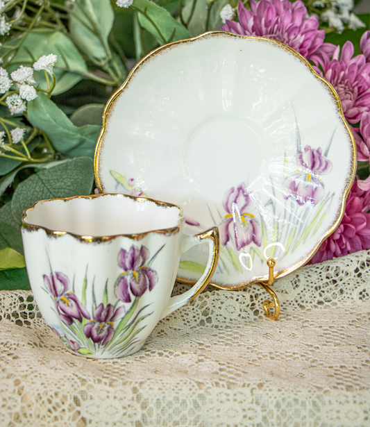 Melba Bone China Teacup & Saucer – Water Garden Dreamscape