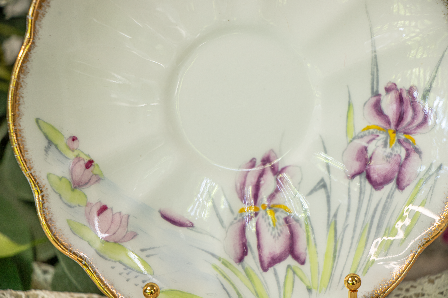 Melba Bone China Teacup & Saucer – Water Garden Dreamscape