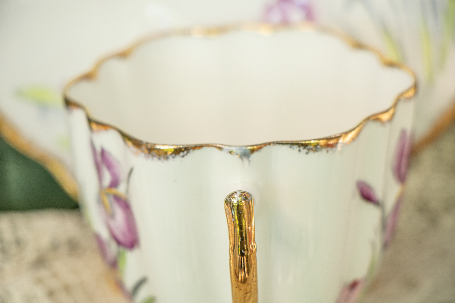 Melba Bone China Teacup & Saucer – Water Garden Dreamscape