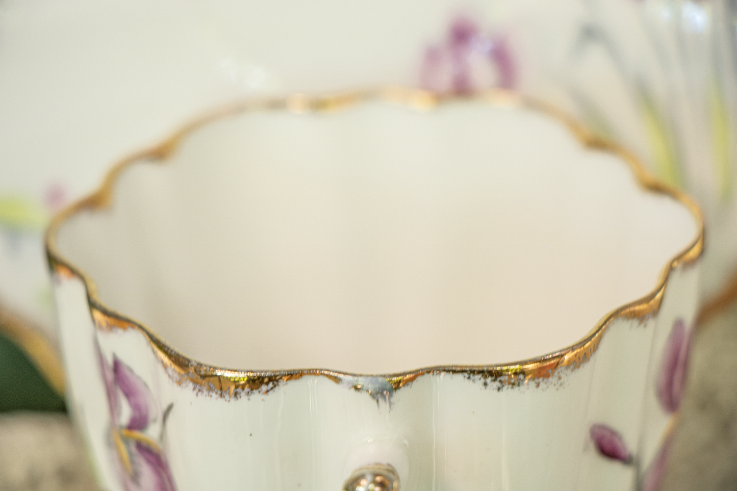 Melba Bone China Teacup & Saucer – Water Garden Dreamscape