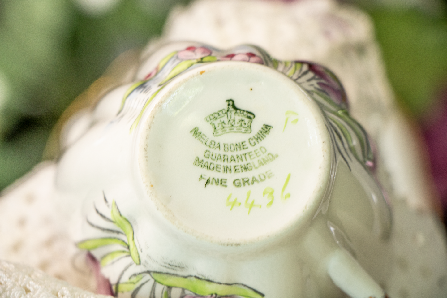 Melba Bone China Teacup & Saucer – Water Garden Dreamscape
