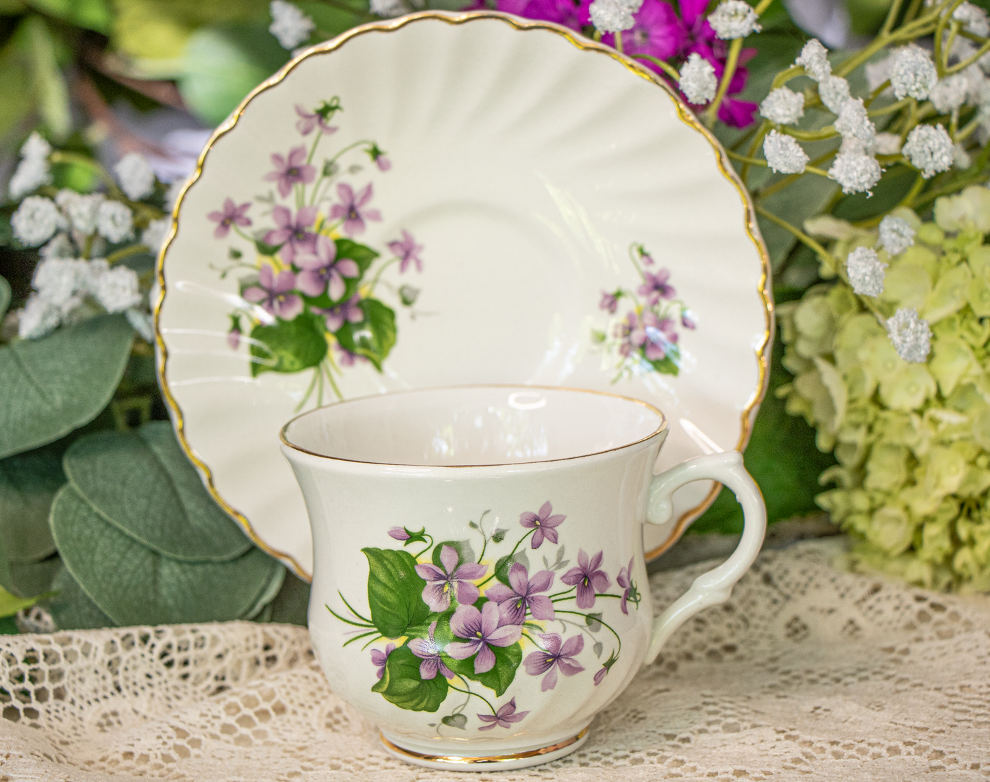 Violet Whispers – A Symphony of Grace in Purple Blooms