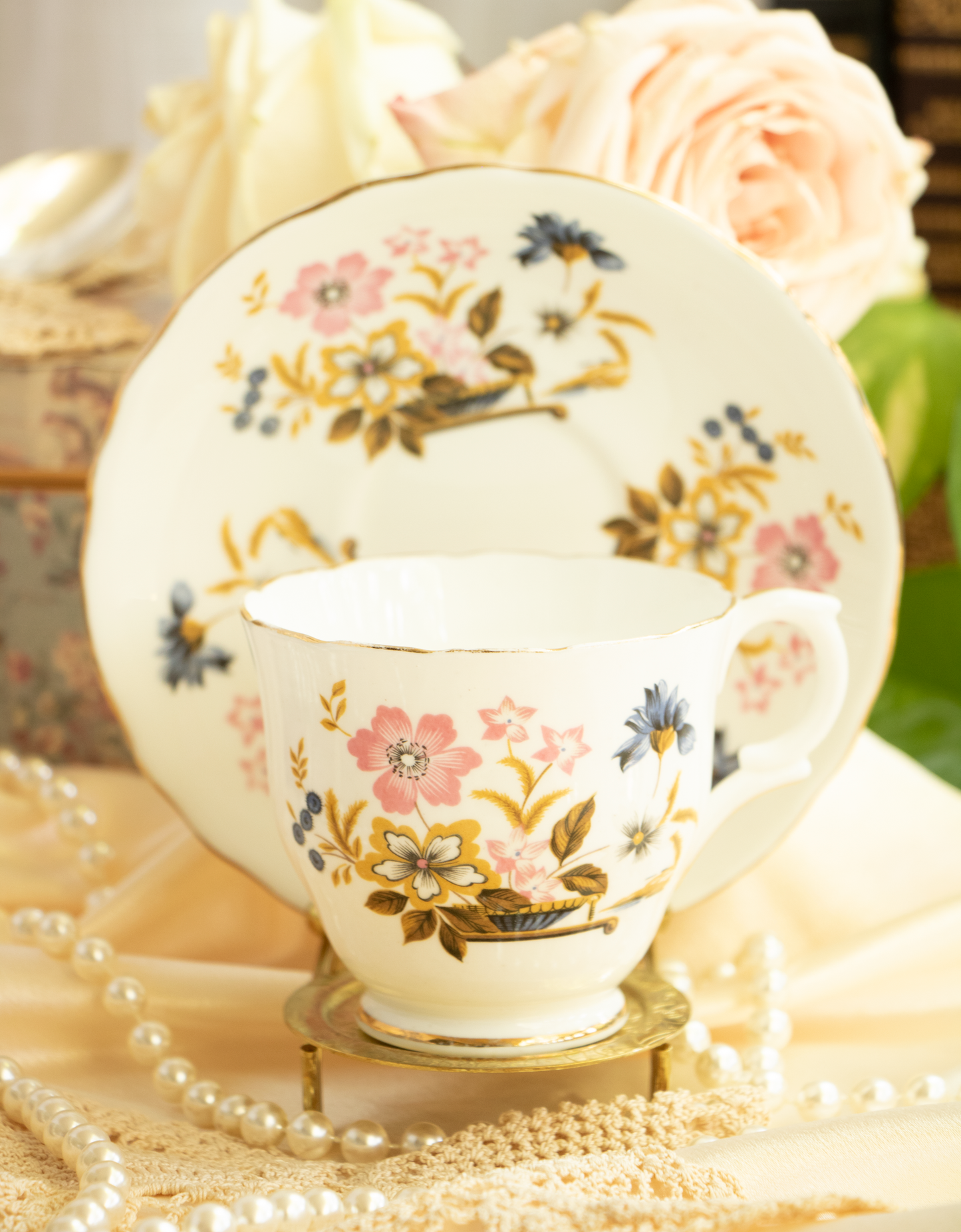 Blooming Basket – Whimsy and romance arranged in porcelain grace