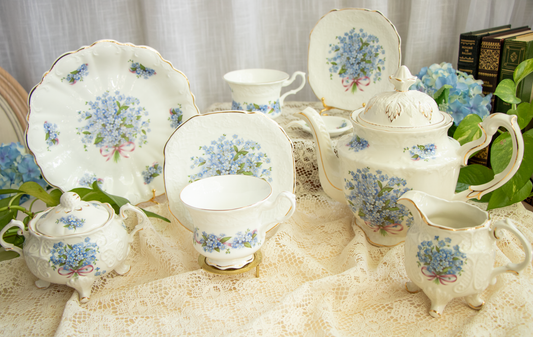 A Garden of Memories – Crown Dorset ‘Forget-Me-Not’ Tea Set