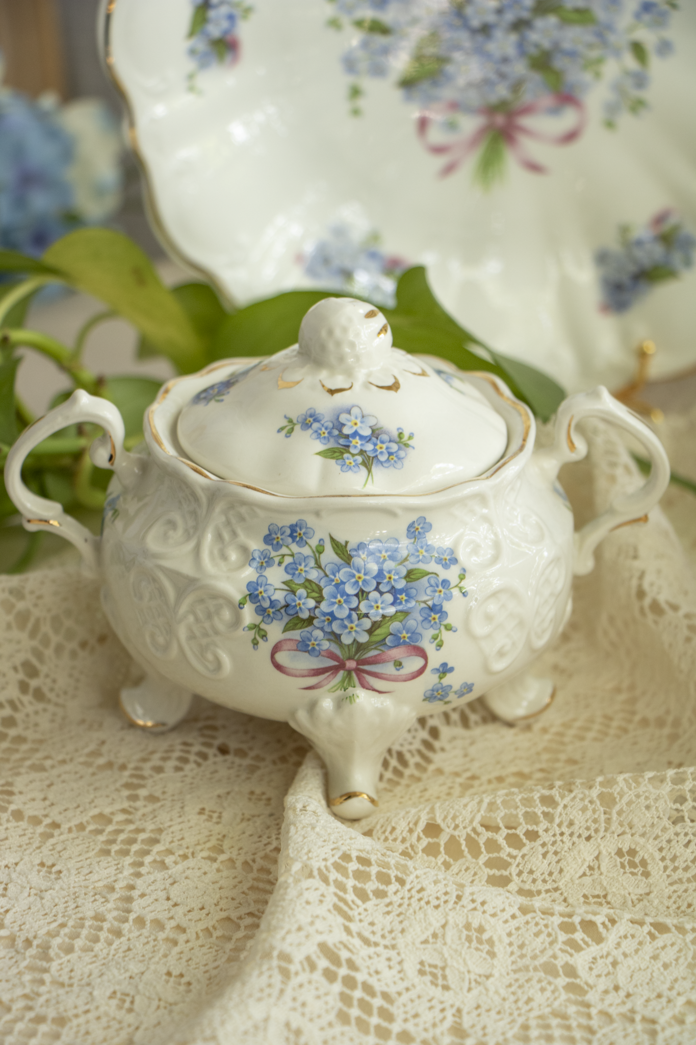 A Garden of Memories – Crown Dorset ‘Forget-Me-Not’ Tea Set