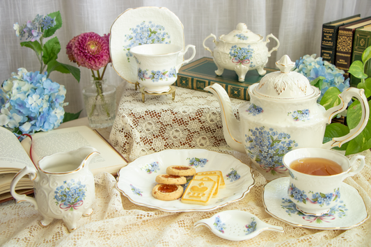 A Garden of Memories – Crown Dorset ‘Forget-Me-Not’ Tea Set