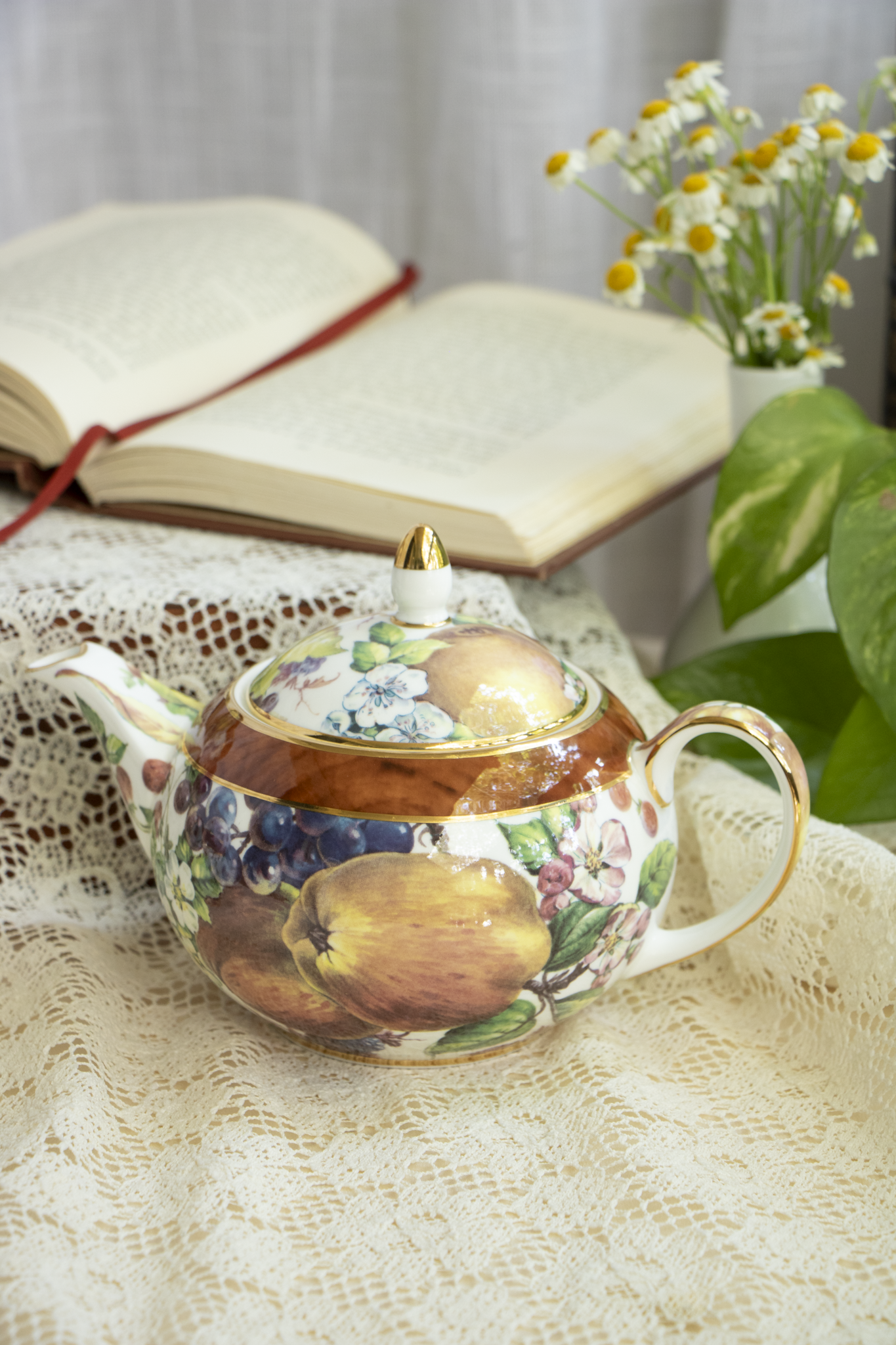 Rococo Reverie – A Petite Garden of Fruit & Florals in Porcelain