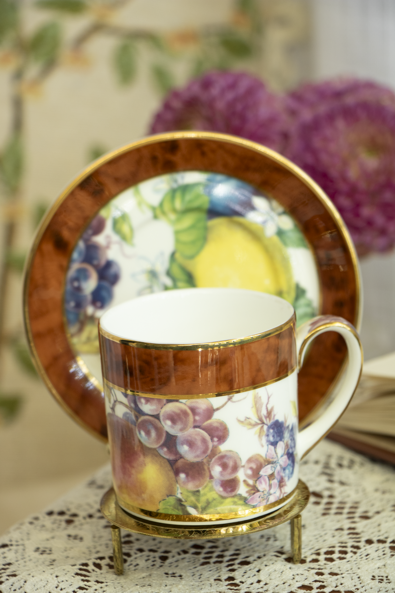 Rococo Reverie – A Petite Garden of Fruit & Florals in Porcelain