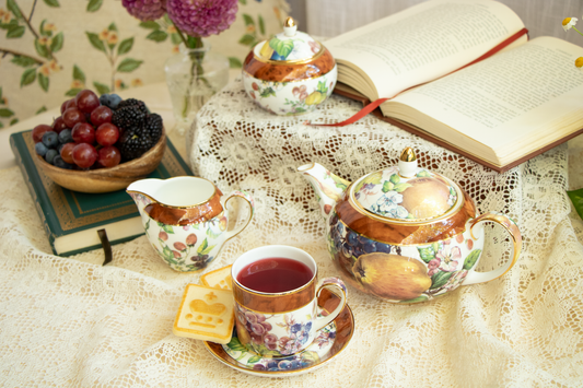 Rococo Reverie – A Petite Garden of Fruit & Florals in Porcelain