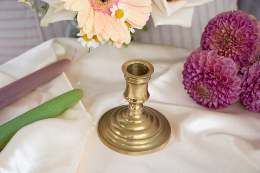 Solid Brass Candlestick Holder – Handcrafted for Lund’s Lites