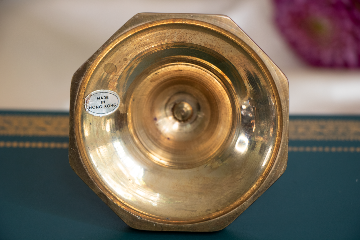Brass Candlestick – 7½” Tall – Made in Hong Kong